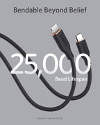 Anker <b>641</b> USB-C to Lightning Cable (Flow, 3 ft Silicone)