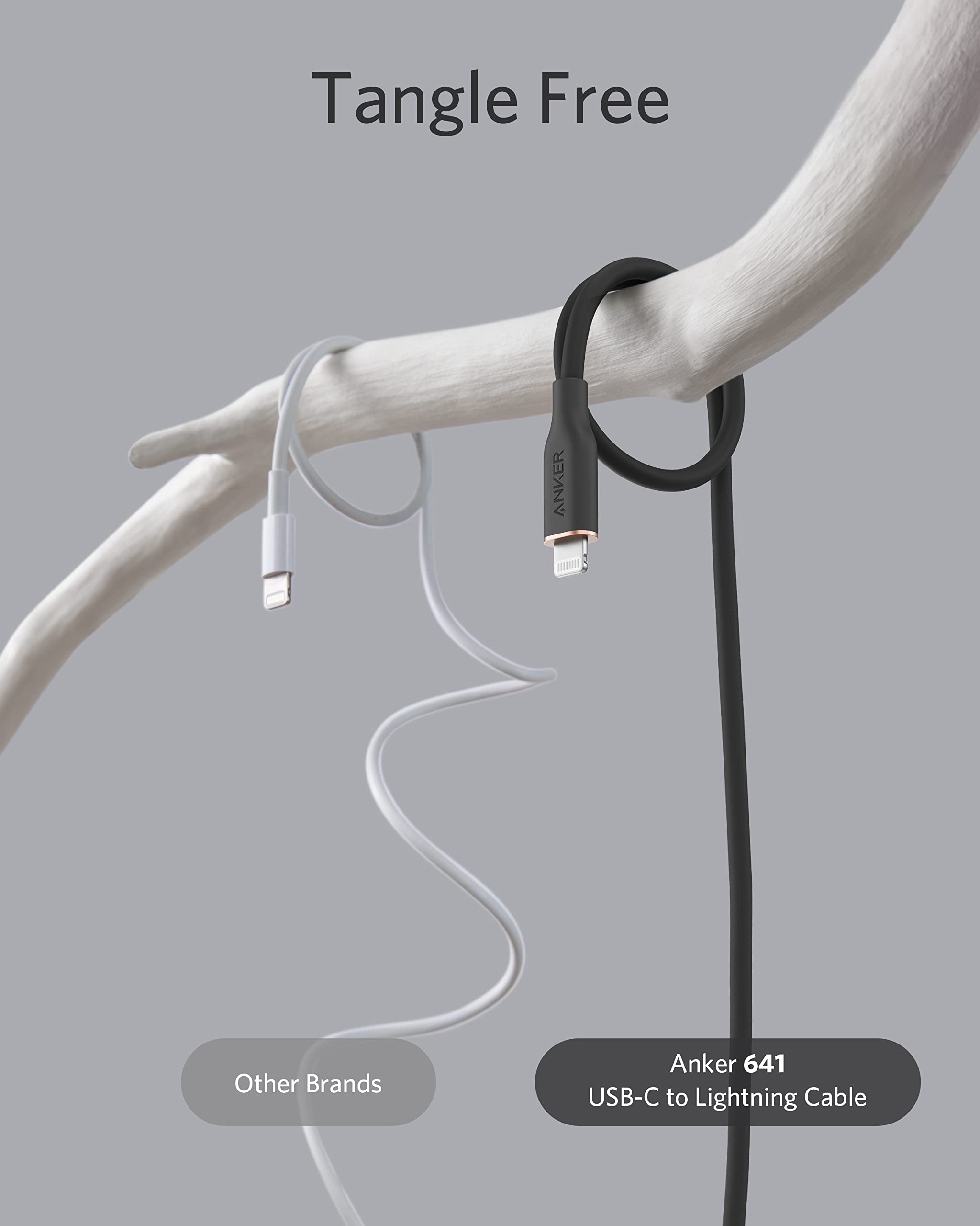 Anker <b>641</b> USB-C to Lightning Cable (Flow, Silicone)
