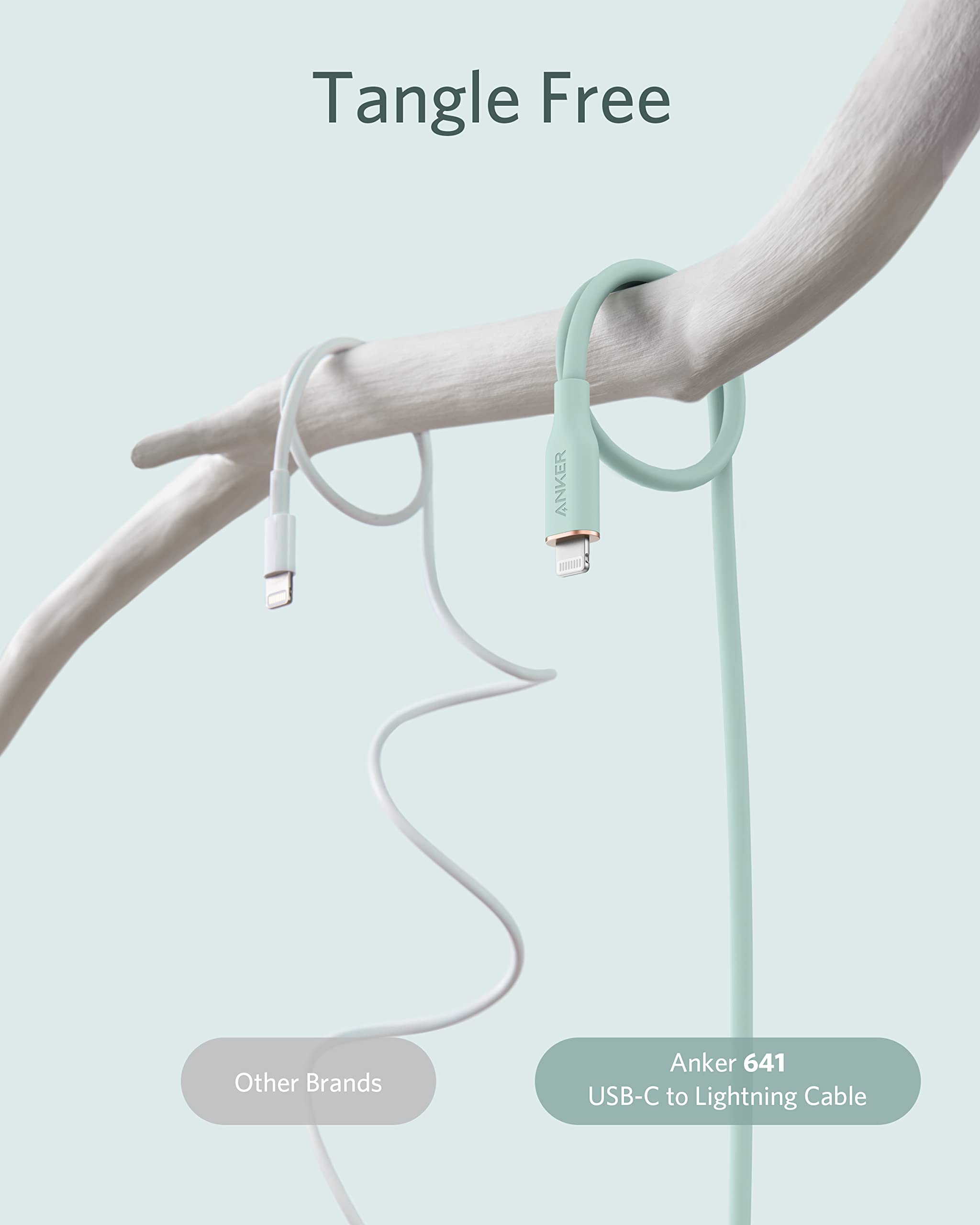 Anker <b>641</b> USB-C to Lightning Cable (Flow, Silicone)