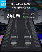 Anker Laptop Power Bank (25K, 165W, Built-In and Retractable Cables)