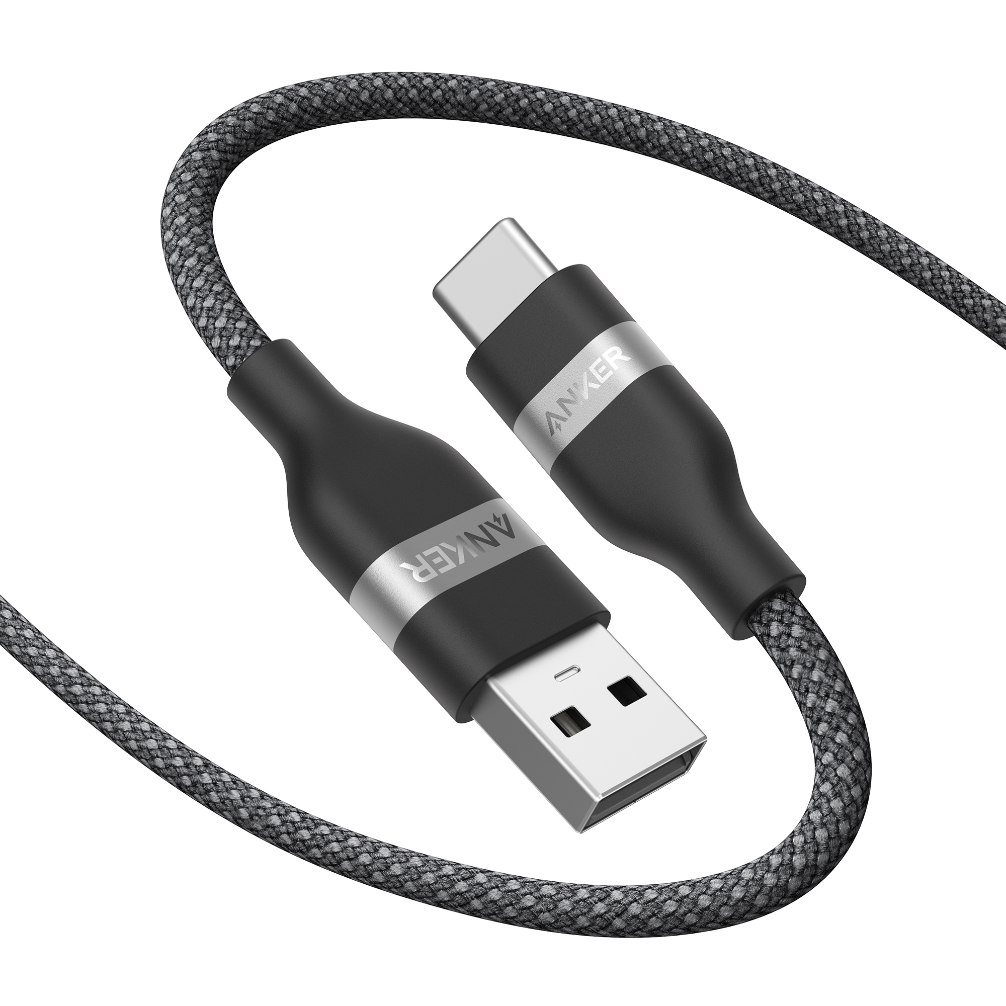 Anker USB-A to USB-C Cable (3 ft / 6 ft, Upcycled-Braided)