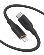 Anker <b>641</b> USB-C to Lightning Cable (Flow, 3 ft Silicone)