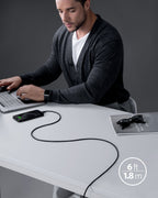 Anker <b>641</b> USB-C to Lightning Cable (Flow, 3 ft Silicone)