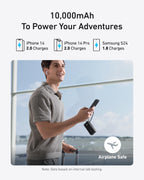 Anker Power Bank (10K, Fusion, Built-In Cable)