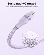 Anker USB-A to USB-C Cable (3 ft / 6 ft, Upcycled-Braided)